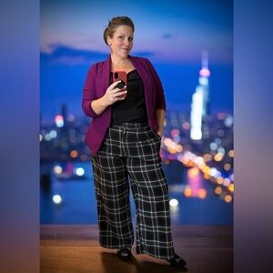 Torrid - Plaid Pleated Front Wide Leg Trousers